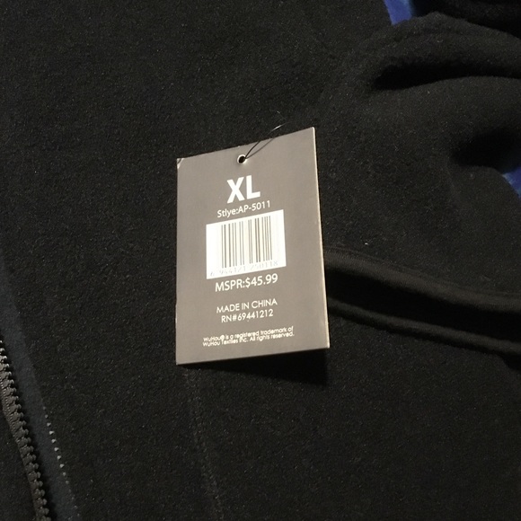 BLACK FLEECE JACKET BY COMFORT FIT. - Picture 3 of 5
